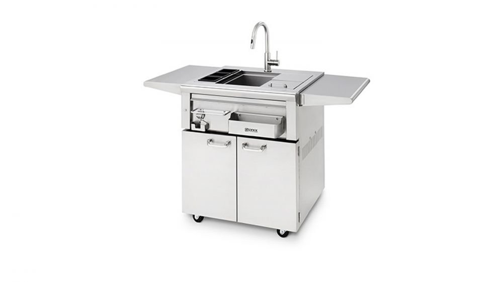 Station Cocktail Inox MONSTERSHOP - 3 Puits Isothermes - 85x84x55/72cm - Neuve