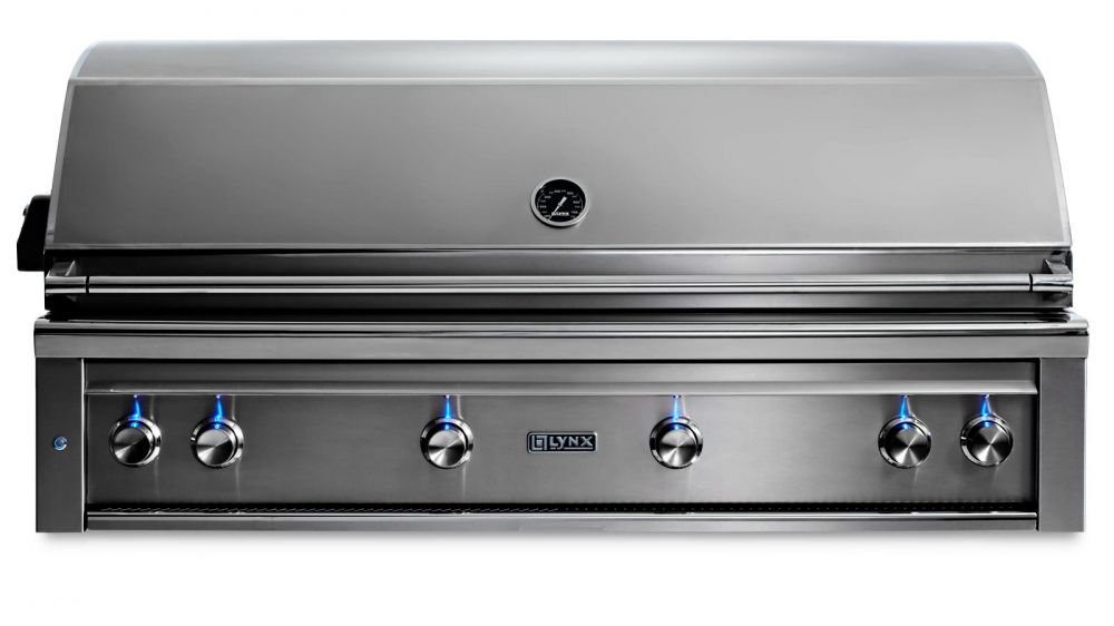 54” Professional built-in grill with 1 trident infrared burner and 3